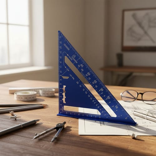 Escuadra carpintero uso carpintería o taller de aluminio varios colores